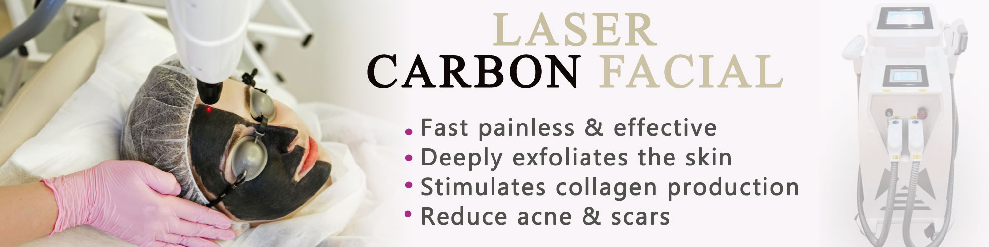 Laser carbon facial treatment at periwinkle skin clinic