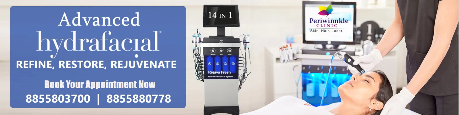 Advanced 14-in-1 Hydrafacial — refine, restore, rejuvenate