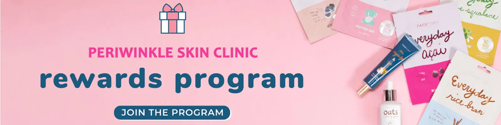 Periwinkle Skin Clinic rewards program — join the program